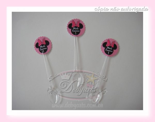 70 colherzinhas MINNIE PINK