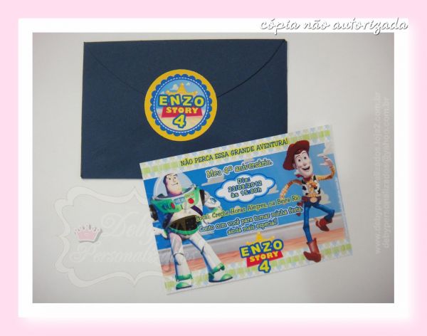 Convite Toy Story 10x7