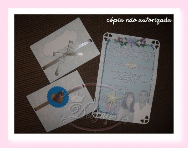 Convite Envelope Bodas de Prata