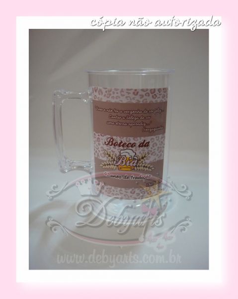 Caneca Chopp Boteco Fashion Rosa